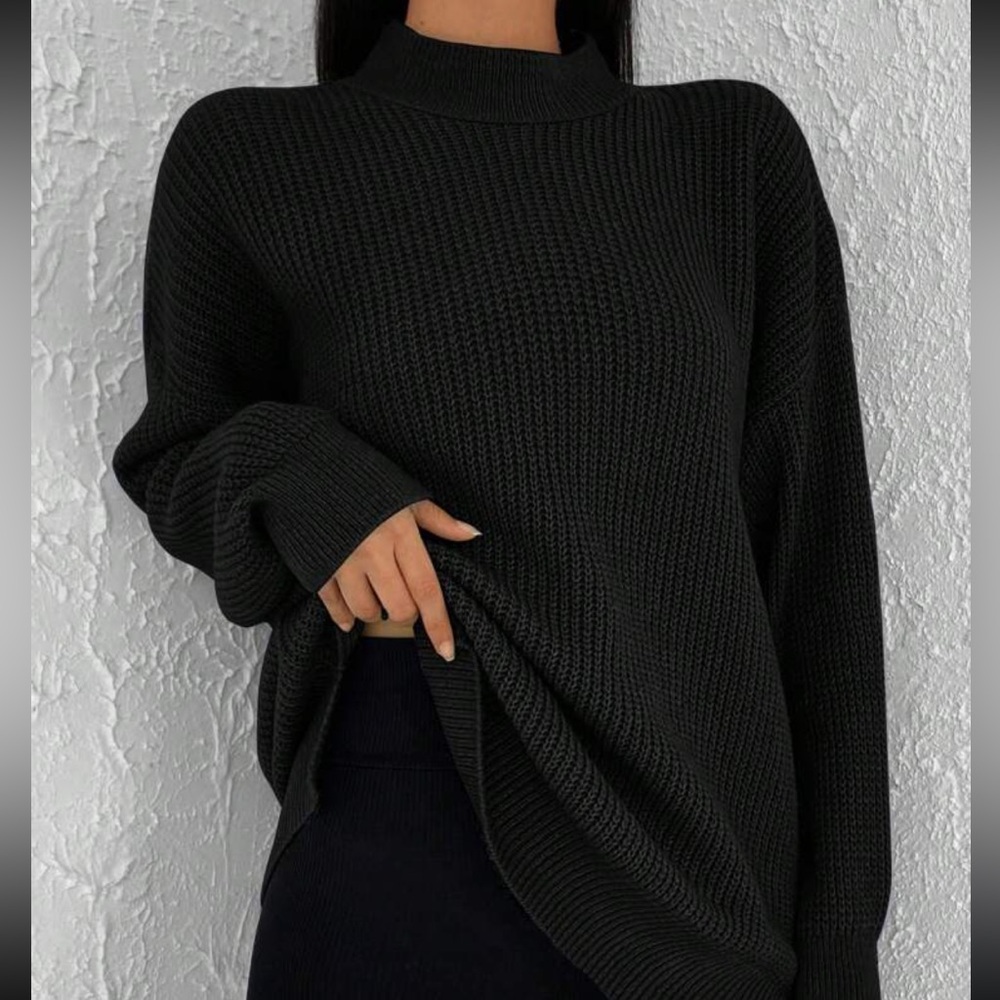 Mock neck sweater